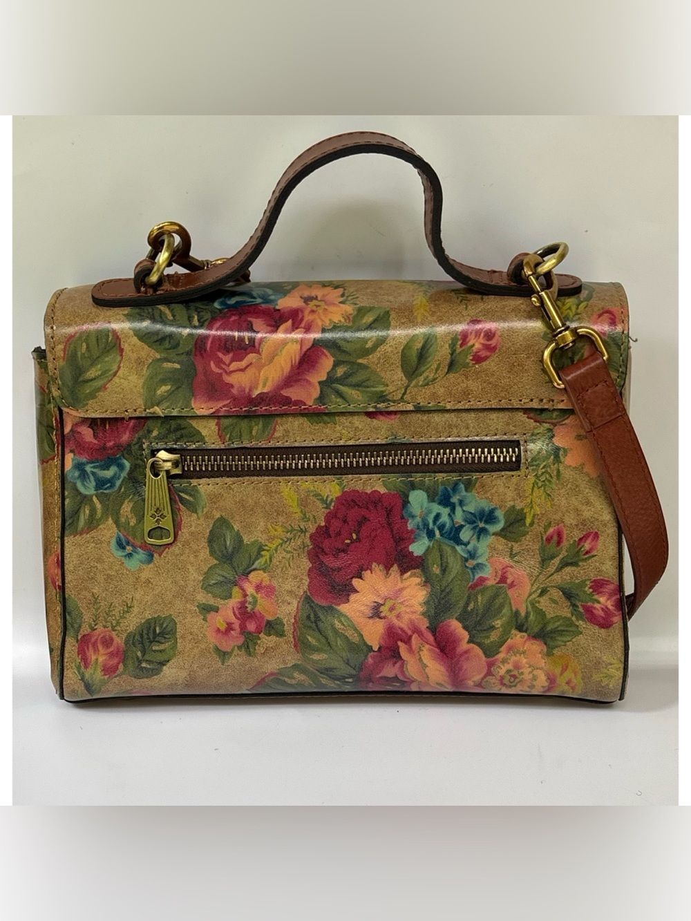 VNT Patricia Nash Carisbrooke Satchel in Victorian Garden - Picture 2 of 12